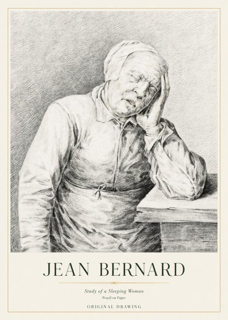 Jean Bernard Resting No4 - Poster
