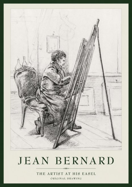 Jean Bernard The Artist at His Easel No1 - Poster