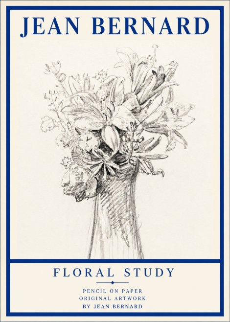 Jean Bernard Bouquet of Lilies No3 - Poster