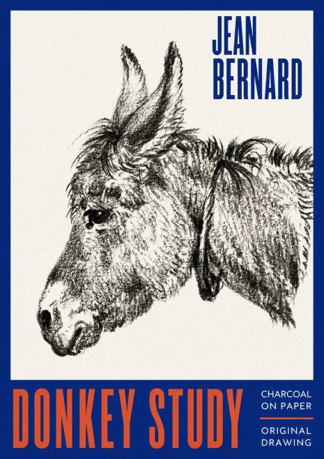 Jean Bernard Donkey Study III No2 - Poster