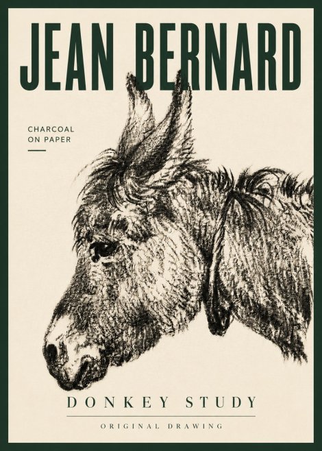 Jean Bernard Donkey Study III No6 - Poster