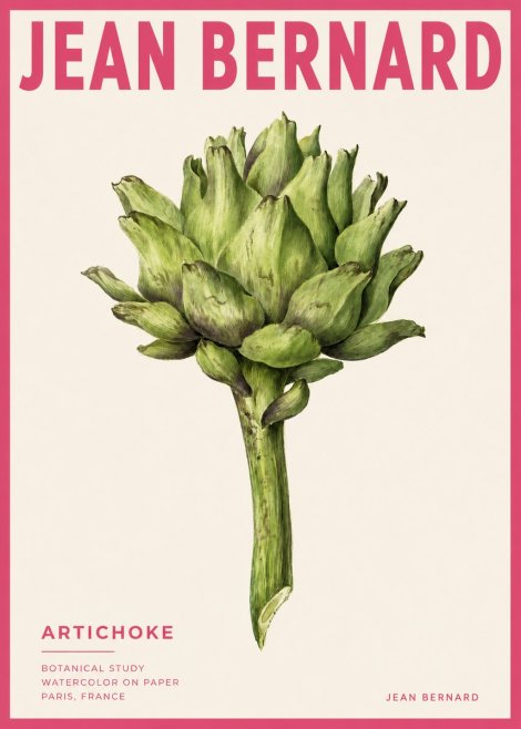Jean Bernard Green Artichoke No4 - Poster