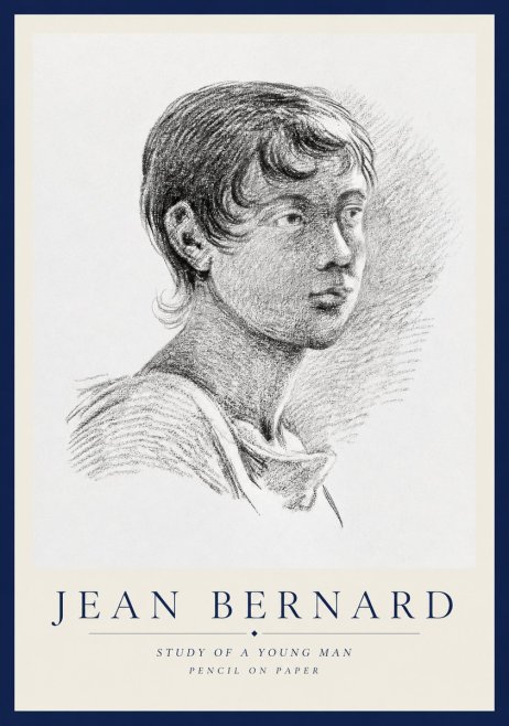 Jean Bernard Study of a Young Boy No3 - Poster