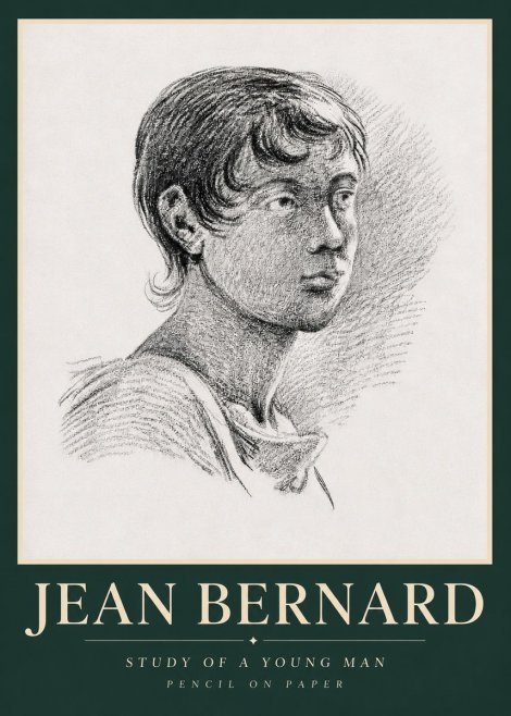 Jean Bernard Study of a Young Boy No5 - Poster