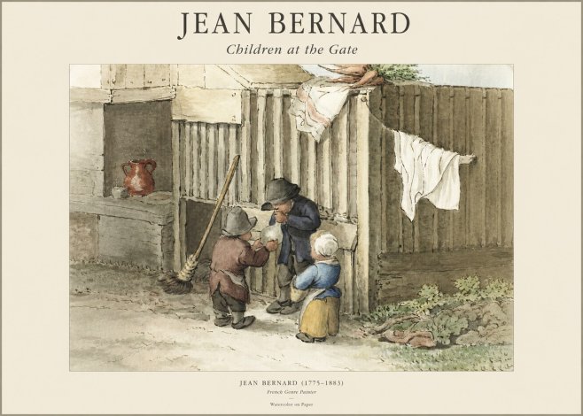 Jean Bernard Children at the Gate No1 - Poster