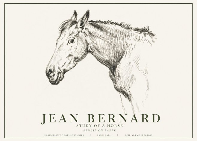 Jean Bernard Study of a Horse VI No6 - Poster