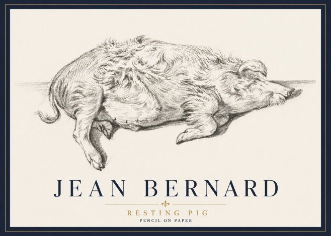 Jean Bernard Study of a Pig I No6 - Poster