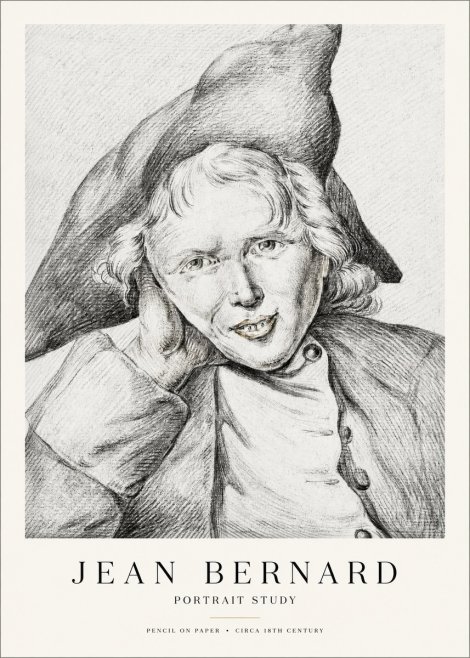 Jean Bernard Portrait Study VII No1 - Poster