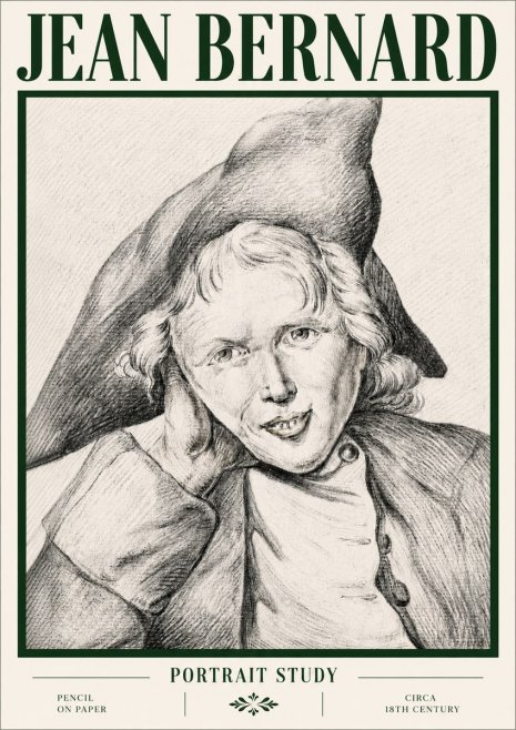 Jean Bernard Portrait Study VII No4 - Poster