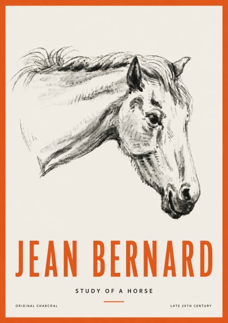 Jean Bernard Study of a Horse VIII No2 - Poster