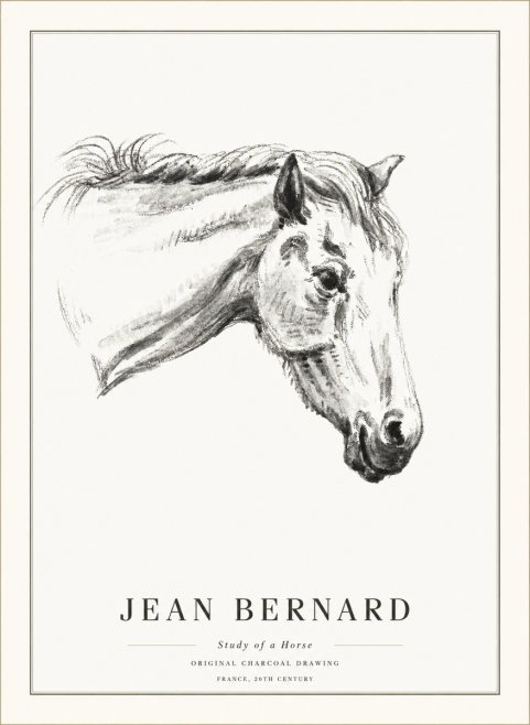 Jean Bernard Study of a Horse VIII No5 - Poster