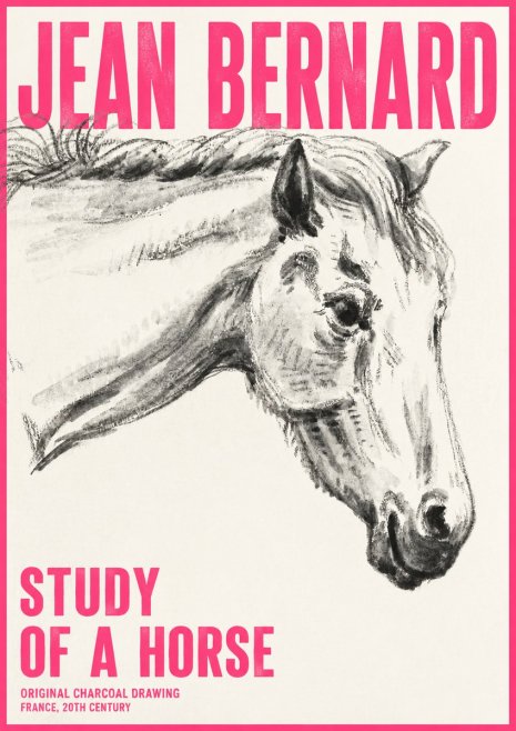 Jean Bernard Study of a Horse VIII No6 - Poster
