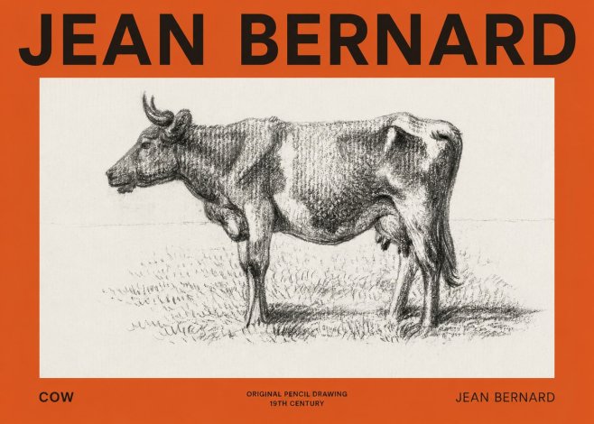 Jean Bernard Cow I No2 - Poster