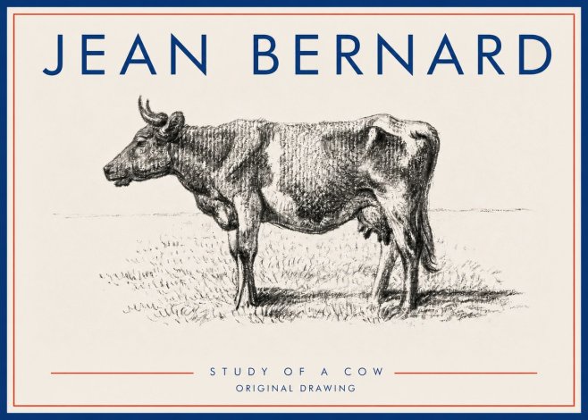 Jean Bernard Cow I No5 - Poster