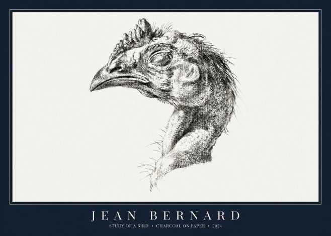 Jean Bernard Study of Form II No3 - Poster