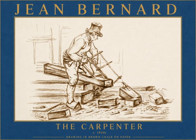 Jean Bernard The Carpenter No5 - Poster