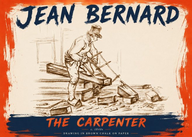Jean Bernard The Carpenter No6 - Poster