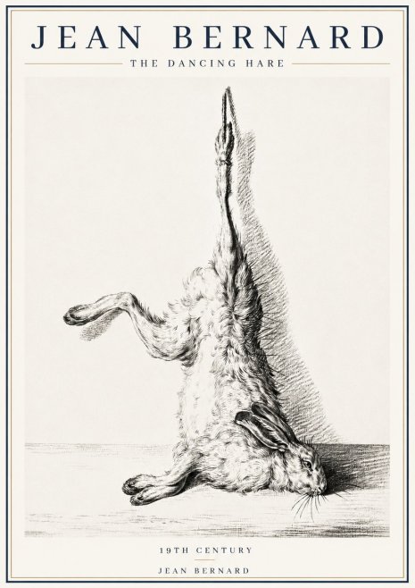 Jean Bernard The Dancing Hare No4 - Poster