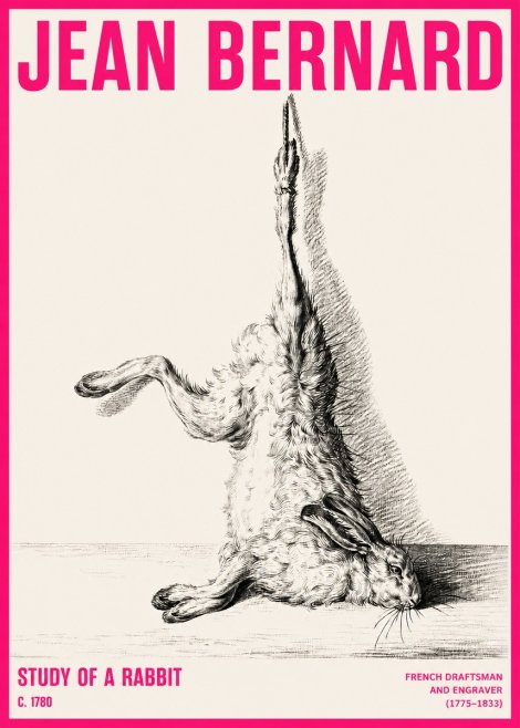 Jean Bernard The Dancing Hare No6 - Poster