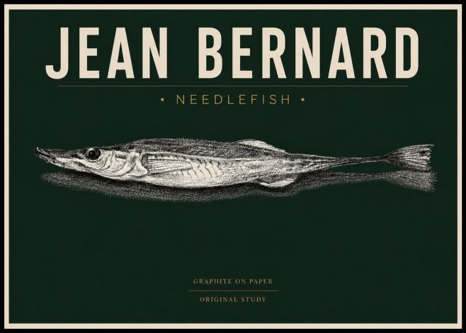 Jean Bernard Needlefish No4 - Poster