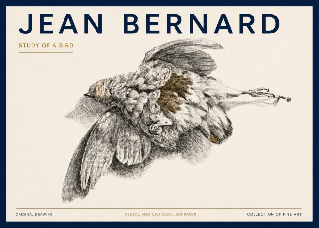 Jean Bernard Study of a Bird III No3 - Poster