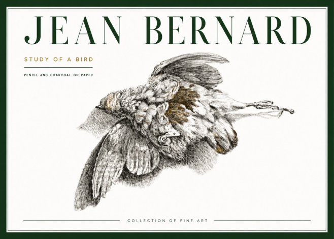 Jean Bernard Study of a Bird III No4 - Poster