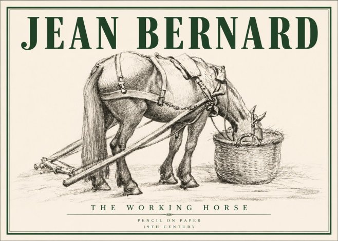 Jean Bernard The Working Horse No3 - Poster