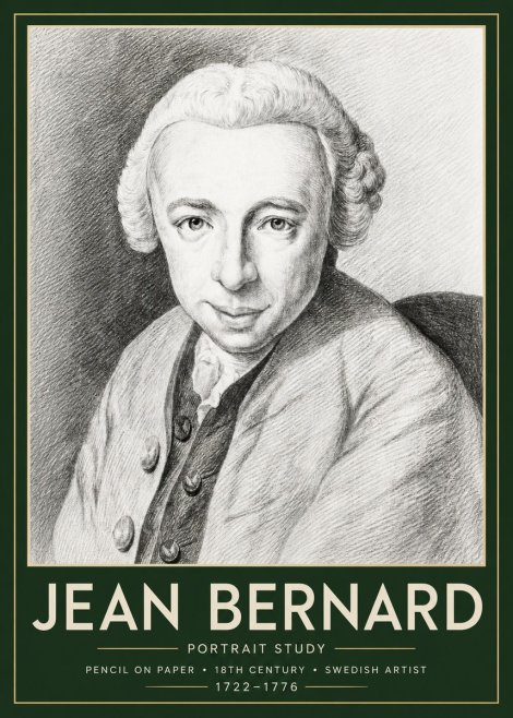 Jean Bernard Portrait of a Gentleman I No6 - Poster