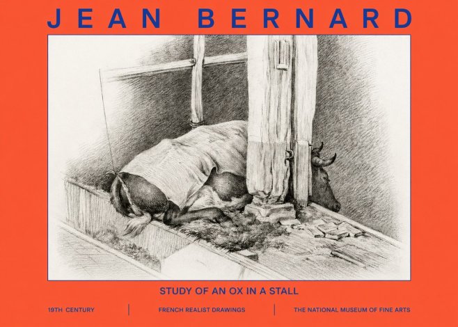 Jean Bernard The Resting Ox No6 - Poster
