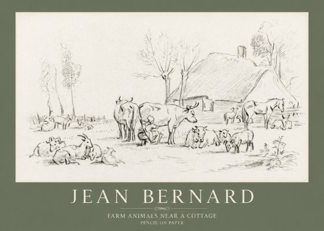 Jean Bernard Farmyard Scene No4 - Poster