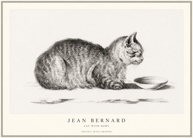 Jean Bernard The Cat No2 - Poster