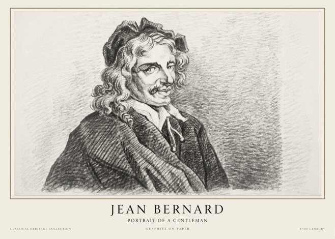 Jean Bernard Portrait of a Gentleman II No1 - Poster