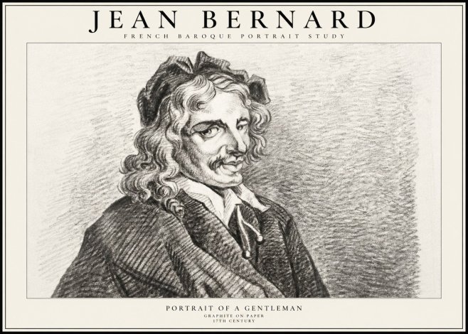 Jean Bernard Portrait of a Gentleman II No2 - Poster
