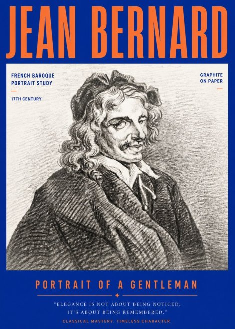 Jean Bernard Portrait of a Gentleman II No3 - Poster