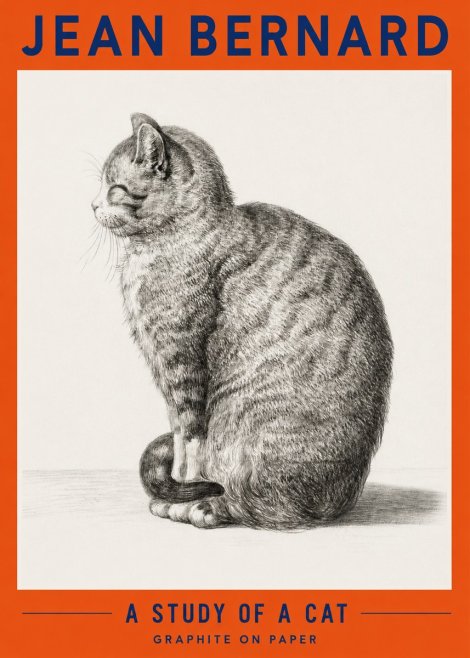 Jean Bernard Cat in Profile No4 - Poster