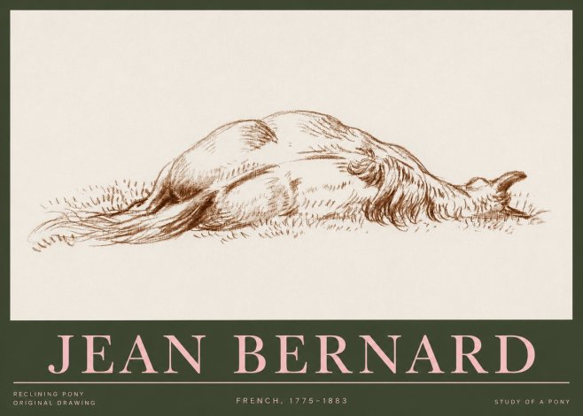 Jean Bernard Horse Study II No4 - Poster