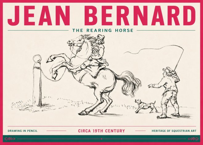 Jean Bernard The Rearing Horse I No6 - Poster