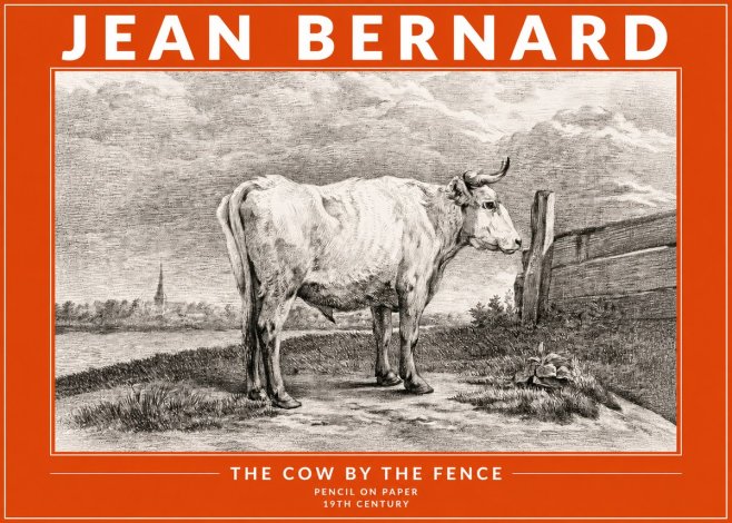 Jean Bernard Study of a Cow XV No4 - Poster