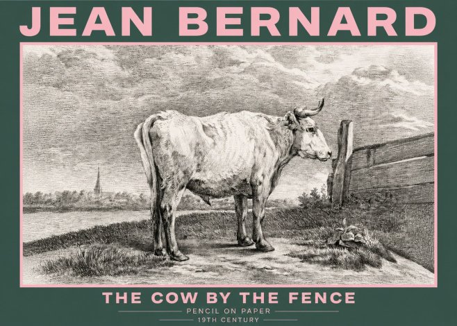 Jean Bernard Study of a Cow XV No5 - Poster