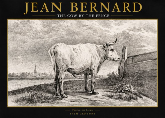 Jean Bernard Study of a Cow XV No6 - Poster