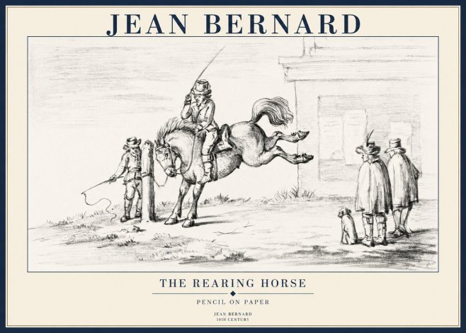 Jean Bernard The Rearing Horse II No1 - Poster
