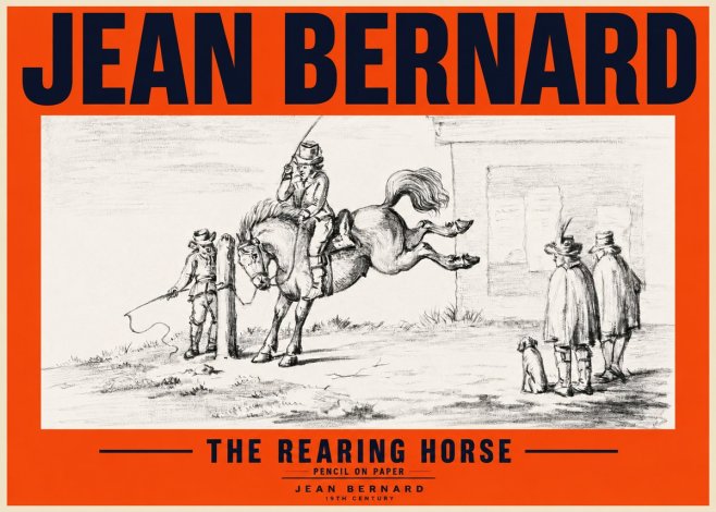 Jean Bernard The Rearing Horse II No2 - Poster