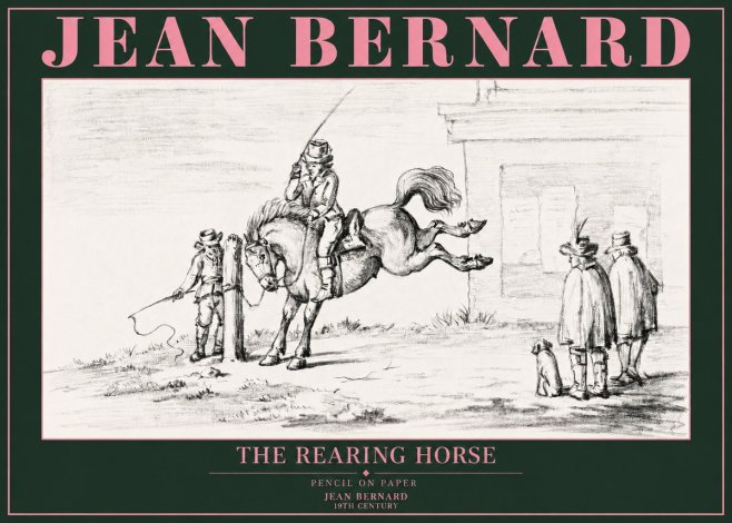 Jean Bernard The Rearing Horse II No3 - Poster