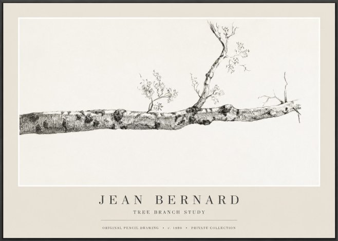 Jean Bernard Tree Branch Study No1 - Poster