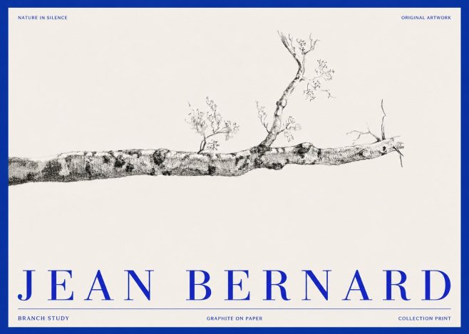 Jean Bernard Tree Branch Study No3 - Poster