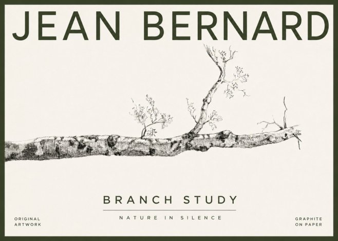 Jean Bernard Tree Branch Study No4 - Poster