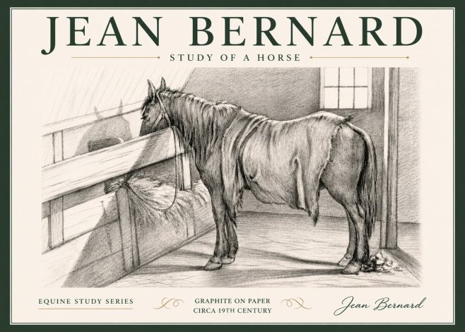 Jean Bernard Study of a Horse XIII No5 - Poster