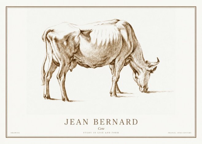 Jean Bernard Cow II No1 - Poster