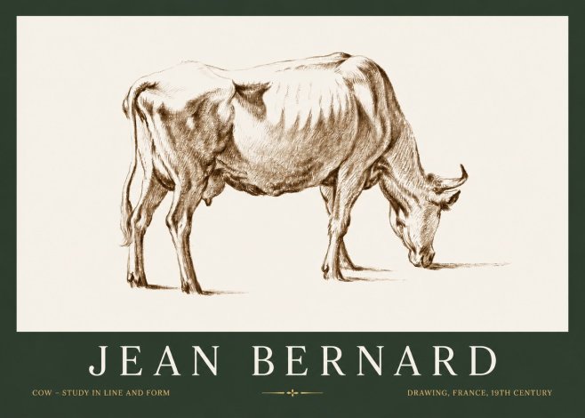 Jean Bernard Cow II No3 - Poster