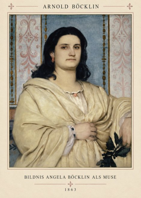 Arnold Böcklin Bildnis Angela Böcklin Als Muse No4 - Poster